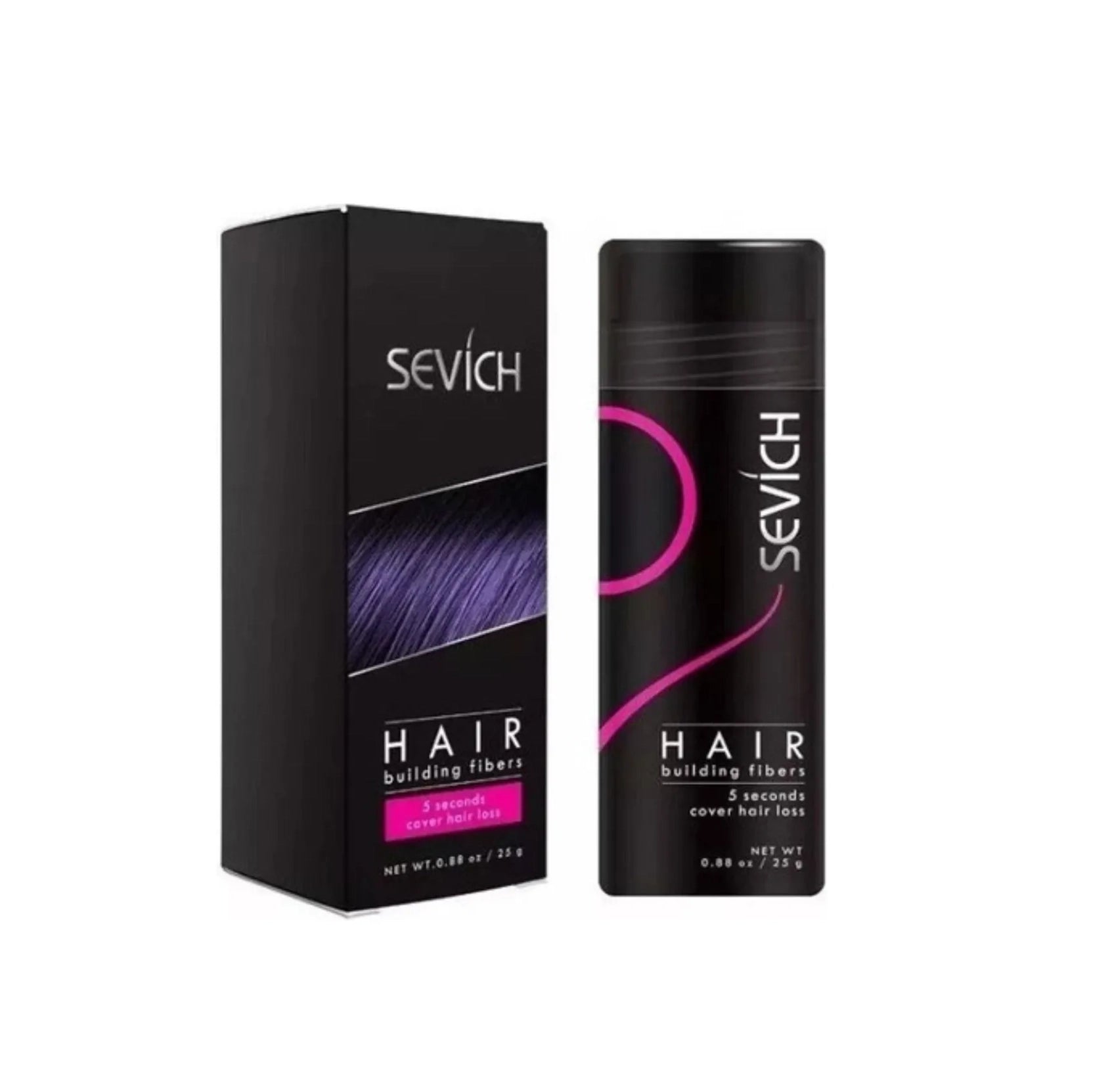 Fibras Sevich Naturales Relleno Calvicie Colores 25g - La Tiendita de la Jose